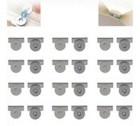 12Pairs Seamless Magnetic Buckle Clasp for Bags, Clothing and DIY Crafts, Snap Buttons Metal Magnetic Clasps for Bags, Purses, Totes, No Sewing Required Bag Clip (Gunmetal Gray)