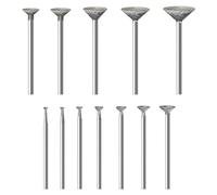 12PC Diamond Grinding Head Set Rotary Tool Accesorios para Piedra y Metal