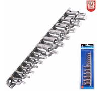 12pc Masculino Broca Torx Toma Estrella Set con Carril 0.6cm 1cm Dr. T10-T60