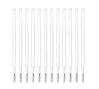 12PCS 0.7MM Recambio Que Desaparece A Alta Temperatura, Rotuladores De Tela, Marcado De Recambio De Rotulador Eliminado Por Calor Para Costura, Acolchado Y Ropa (BLANCO)