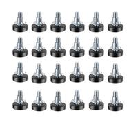12pcs 1/4inch Adjustable Leveling Feet Easy Installation Furniture Adjustment Upgrades For Tables Cabinets Sofas Furniture Leveling With T Nut