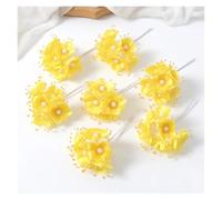 12Pcs 12cm Artificial Chiffon Flower Rose Bouquet For Home Room Decor DIY Scrapbooking Garland Wreath Wedding Decoration(Color 9)