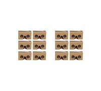 12PCS 3D Glasses para Cardboard V2 VR Valencia 4.5- 6 Pulgada Smartphone + Diadema