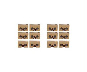 12PCS 3D Glasses para Cardboard V2 VR Valencia 4.5- 6 Pulgada Smartphone + Diadema