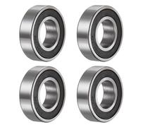 12pcs 6000-2RS Deep Groove Ball Bearings 10mm Bore 26mm OD 8mm Thick Carbon Steel Double Shielded ABEC1 Z1 Bearing for Motors