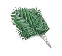 12pcs Artificial Palm Leaves Plants Faux Palm Fronds Tropical Palm Leaves Greenery Plant for Leaves