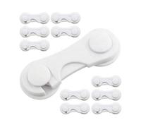 12pcs baby door lock child closet safety self adhesive drawer door block | refrigerator cabinet draw