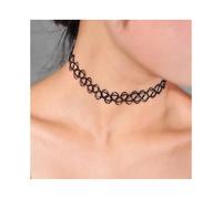 12pcs black fishing line choker tattoo necklace pearl