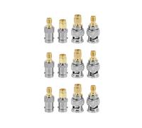 12Pcs BNC una SmA Tipo Macho Hembra Conector RF Adaptador Kit Convertidor de Prueba Conjunto