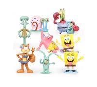 12pcs Bob Esponja Patricio Figuras de dibujos animados Juguetes