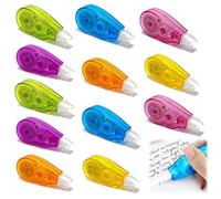 12pcs Cintas Correctoras, 4m x 5 mm Cinta Correctora Roller Mini Pocket Mouse con Tapa Protectora Útil para Borrar y Escribir de Inmediato con Alta Cobertura para Adulto Wstudiante Oficinista