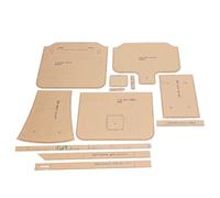 12Pcs Clear Acrylic Shoulder Bag Pattern Stencil Template Set, Precise Cutting DIY Tool for Leather Hand Craft, Transparent and Wear Material, Easy to Store and Carry