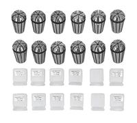 12pcs Collet Chuck Alta precisión ER11 Spring Collet Conjunto de coleta para la máquina de grabado CNC Herramienta Aleación de acero de acero