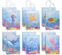 12pcs Cute Favor Hangbags Party Candy Bags Paper Tote Bags for Christmas Easter Birthday Parties and Merchandise Retail Durable design