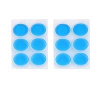 12PCS Drum Damper Pad, Silicone Self Adhesive Drum Silencer Percussion Instrument Accessories for Drums Tone Control Blue