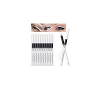 12PCS Erinde White Eyeliner Pencil Soft Highlighter Gel Eyeliner Pencil Eye Liner Pen Professional Eye Bighten Eyeshadow Waterproof Matte Hipoale
