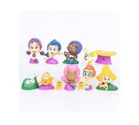 12pcs Figura Bubble Guppies Juguete Cake Topper GIL Molly Nonny Deema Oona Goby Juguetes