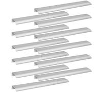 12Pcs Finger Pulls for Cabinets 12 Inch Aluminum Alloy Finger Edge Pull Cabinet Handles Concealed Drawer Handles for Kitchen, Dresser, Wardrobe
