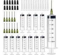 12PCS Jeringas de uso industrial, 60ml jeringuillas plastico, hidroponico jeringuilla, jeringas syringe