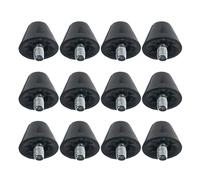 12pcs Nylon Football Shoe Studs Reemplazo para Fútbol Tacos Botas de Fútbol Picos para Botas de Fútbol Tacos de Repuesto Fiables, 13 mm, Talla única