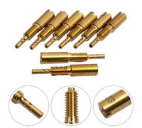 12pcs oro sub-inyectores para Mikuni VM28 Carb para piloto Jets 37.5-65 Slow Jet Kit Piezas de reparación del motor