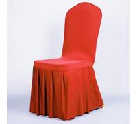 12pcs Oxford falda fundas de la silla, estilo del hotel para asientos cómodos y elegantes del acontecimiento (rojo)