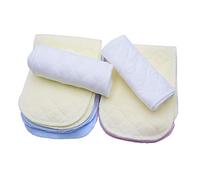 12pcs Pañales del Algodón del Bebé,Pañales De Tela De Algodón Lavable Pañales Reutilizables De Alta Absorbencia Suave y Seguro Inserta Revestimientos En Todas Las Pieles Recién