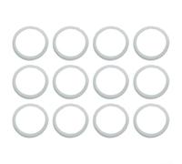 12pcs PE Pipe Flat Sealing Washer For Rings Made from Rubber for 75 110mm Diameter Pipe Fittings Suitable for Leak Prevention in Various Pipe Tasks (75mm)