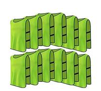 12pcs Petos de Entrenamiento Petos de Fútbol para Adultos ( Color : Verde )
