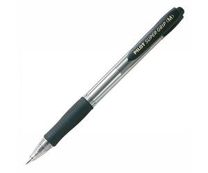 12pcs Pilot Super Grip BPGP-10R-M 1.0mm Ballpoint Pen (Box Set) - Black