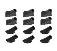 12pcs Protectores de Puntas de Bastones de Trekking, Topes de Goma Bastones Senderismo de Tacos de Goma Repuestos Universales para Asfalto y Montaña, 11mm