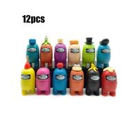 12pcs/set Among Us Game Action Figure Kids Mini Collection Figurine Model Doll Toy