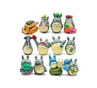 12pcs/set Mi Vecino Totoro Decoración de Jardín Anime Figura de Acción Figurines