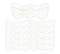 12pcs Tatuaggi Temporanei -5cm Adesivi Per Viso Con Effetto Glitter | Impermeabili Argento Lentiggini Decorative | Trucco Fata | Lunga Tenuta Per Carnevale Festival Costume Party