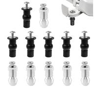 12pcs Tornillos Bisagras Tapa Wc Tornillo Wc Tornillos Cisterna Wc Tapa Inodoro Repuestos Tapa de Wc Visagra Tapa Wc Enganches Recambio Anclajes Tapa Wc Tornillos Fijacion Tapa Inodoro