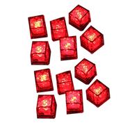 12PCS Waterproof LED Ice-Cube Flashing Glow in the Dark Light Up for B