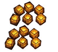 12PCS Waterproof LED Ice-Cube Flashing Glow in the Dark Light Up for B