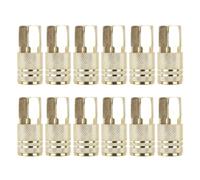 12Pieces Brass 1/4inch Female Couplers Brass Air Fittings Connectors For Quick Air Tool Connection Pneumatic Tool Corrosion Resistant Couplers