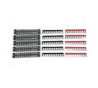 12Points - Juego de bloques de terminales de distribución de energía marina automática, 15 A, 600 V, doble fila con barrera de tornillo aislada para conexiones de cable eléctrico