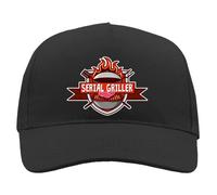12Print Gorra Serial Griller Divertido Gadget Ropa para Qué Ama Il Barbecue Sombrero Serial Griller, Serial Griller, Talla única