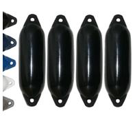 12skipper Set de 4 defensas para Barco Majoni Fender Star 15, Negro