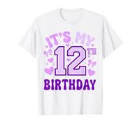 12th Birthday Girls Twelve Years Old It's My 12 Bday Camiseta
