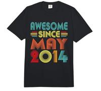 12th Birthday Idea Awesome Since May 2014 Bday 12 Years Old Comfort Colors Adult Heavyweight T-Shirt