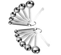 12tlg Cuchara Medición Set Acero Dosificación Con Lineal para Backmessen Cocinar