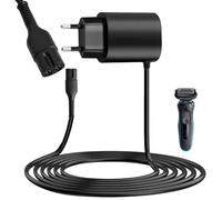 12V 0.4A Cargador Cable para Braun 7 6 9 9 Pro 5 4 3 2 1 Rápida Segura | Cable Carga Maquinilla Adaptador Cargador for Silk-épil 9 7 5 Maquina Afeitar Alimentación Charger Cortador Barba Portátil