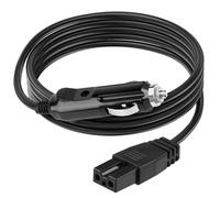12V 10 A,Enchufe de Cable de Alimentación de Refrigerador de Coche, 2m CC cable de alimentación de 2 pines para encendedor de coche cable de carga para mininevera y congelador portátil Mobicool CoolBo