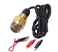 12V 12W Boat LED Underwater Light, Marine Drain Plug Light, 840LM Bright Brass NPT 1/2 Threaded Waterproof LED Light for Yacht Hull Illumination with Mounting Clips and