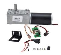 12V 130RPM DC Motorreductor de husillo sin fin con Gobernador 22kg.cm 31mm Alta Torsión Motor Autoblocante Invertido Mini Turbina Motorreductor para Bricolaje Robot Rotativo Cerradura de Puerta