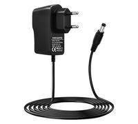 12V 1A Cargador, Adaptador de Corriente Fuente de alimentación de AC 100-240V 50/60Hz con Cable Jack 5.5 x 2.5 mm, Centro Positivo para Cámara CCTV Tira LED Caja de TV Router, 1000mA MAX