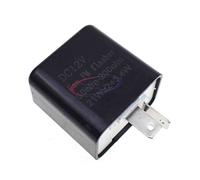 12v 2-Pin Velocidad ajustable LED intermitente Luz de señal de giro Relé electrónico Fijo Hyper Control Flash (negro)